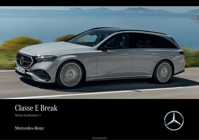 Couverture Notice Mercedes-Benz Classe E Break