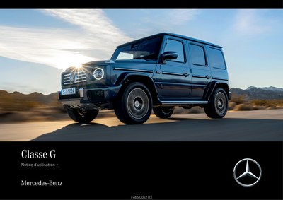 Couverture Notice Mercedes-Benz Classe G