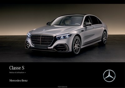 Couverture Notice Mercedes-Benz Classe S