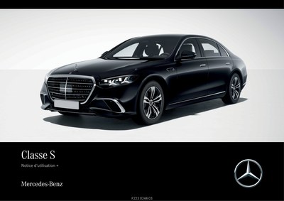 Couverture Notice Mercedes-Benz Classe S Limousine