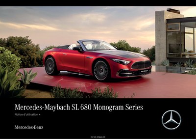 Couverture Notice Mercedes-Benz Maybach SL Roadster