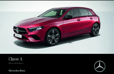 Couverture Notice Mercedes-Benz Classe A