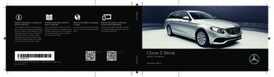 Couverture Notice Mercedes-Benz Classe E Break
