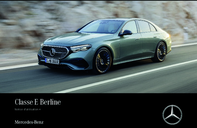 Couverture Notice Mercedes-Benz Classe E