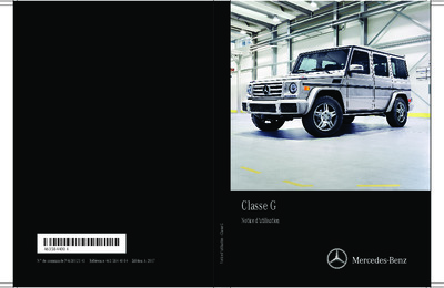 Couverture Notice Mercedes-Benz Classe G