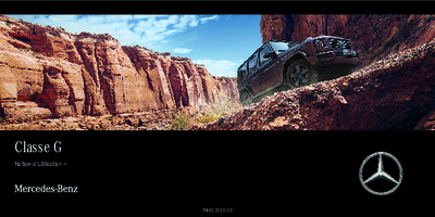 Couverture Notice Mercedes-Benz Classe G