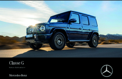 Couverture Notice Mercedes-Benz Classe G