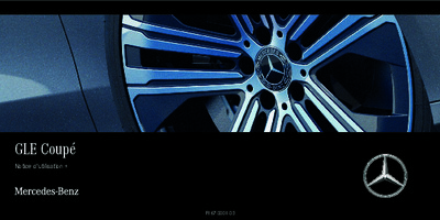 Couverture Notice Mercedes-Benz Classe GLE Coupé