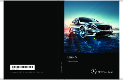 Couverture Notice Mercedes-Benz Classe S