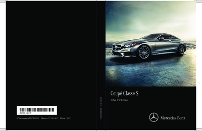 Couverture Notice Mercedes-Benz Classe S Coupé