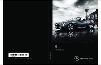 Couverture Notice Mercedes-Benz Classe SL