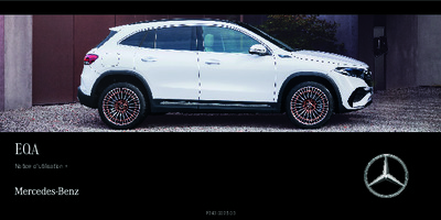 Couverture Notice Mercedes-Benz EQA