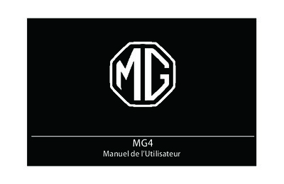 Couverture Notice MG MG4