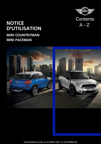Couverture Notice Mini Countryman
