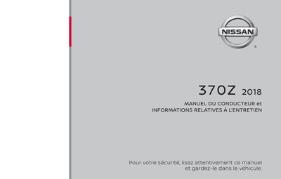 Couverture Notice Nissan 370 Z
