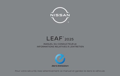 Couverture Notice Nissan Leaf