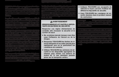 Couverture Notice Nissan Pathfinder
