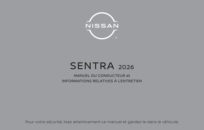 Couverture Notice Nissan Sentra