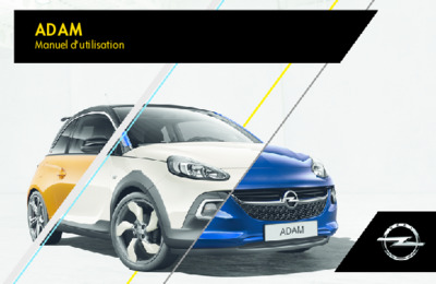 Couverture Notice Opel Adam