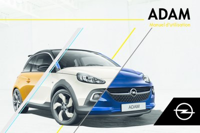 Couverture Notice Opel Adam