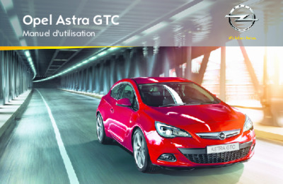 Couverture Notice Opel Astra GTC