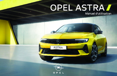 Couverture Notice Opel Astra