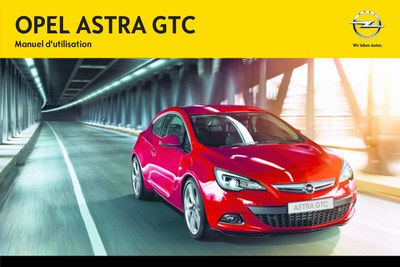 Couverture Notice Opel Astra GTC