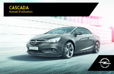 Couverture Notice Opel Cascada