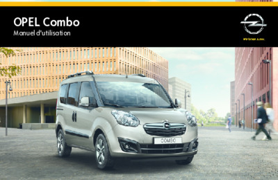 Couverture Notice Opel Combo