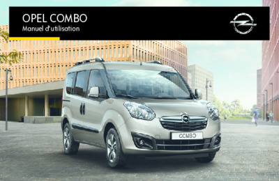 Couverture Notice Opel Combo