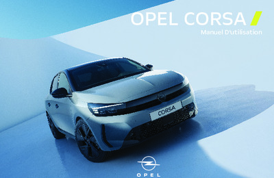 Couverture Notice Opel Corsa