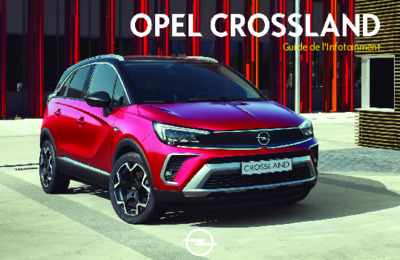 Couverture Notice Opel Crossland
