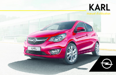 Couverture Notice Opel Karl