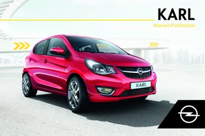 Couverture Notice Opel Karl