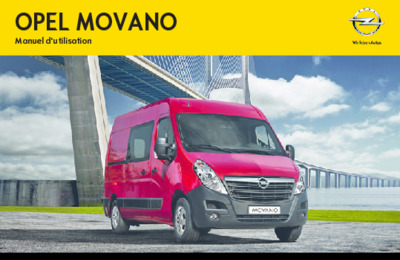 Couverture Notice Opel Movano