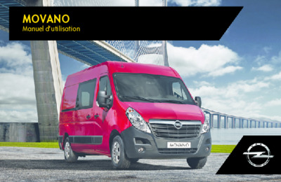 Couverture Notice Opel Movano