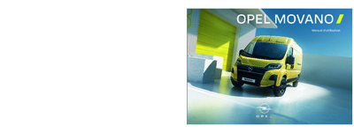 Couverture Notice Opel Movano