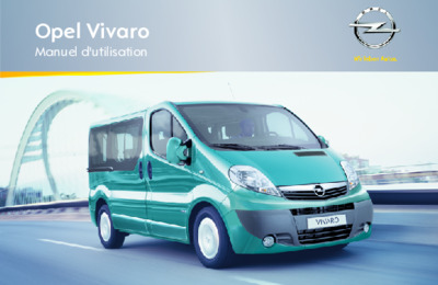 Couverture Notice Opel Vivaro