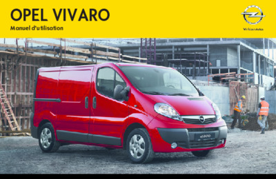 Couverture Notice Opel Vivaro