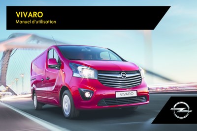 Couverture Notice Opel Vivaro