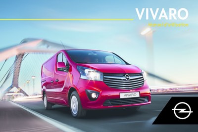 Couverture Notice Opel Vivaro