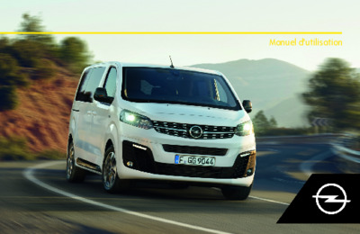 Couverture Notice Opel Vivaro