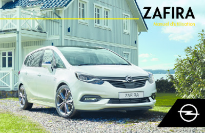 Couverture Notice Opel Zafira