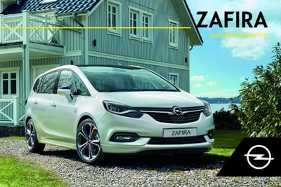 Couverture Notice Opel Zafira