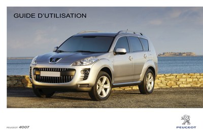 Couverture Notice Peugeot 4007