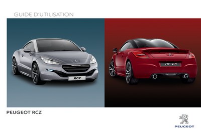 Couverture Notice Peugeot RCZ