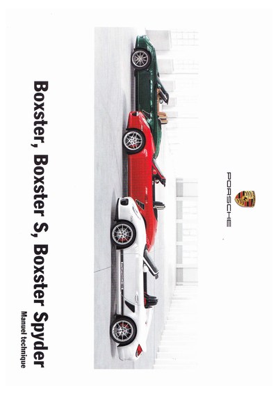 Couverture Notice Porsche Boxster