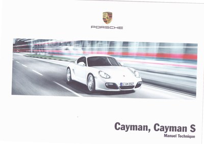 Couverture Notice Porsche Cayman