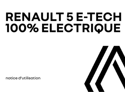Couverture Notice Renault 5 E-Tech