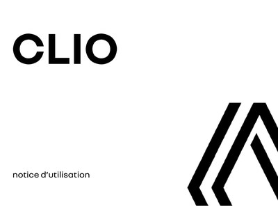 Couverture Notice Renault Clio